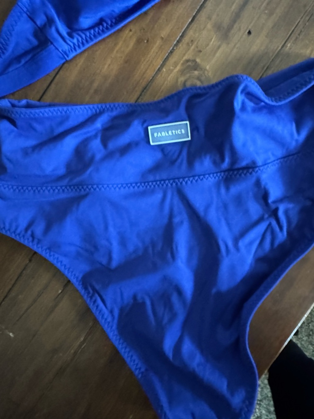 Fabletics Vibrant Blue Two-Piece high rise Bikini Set Medium - Picture 2 of 4